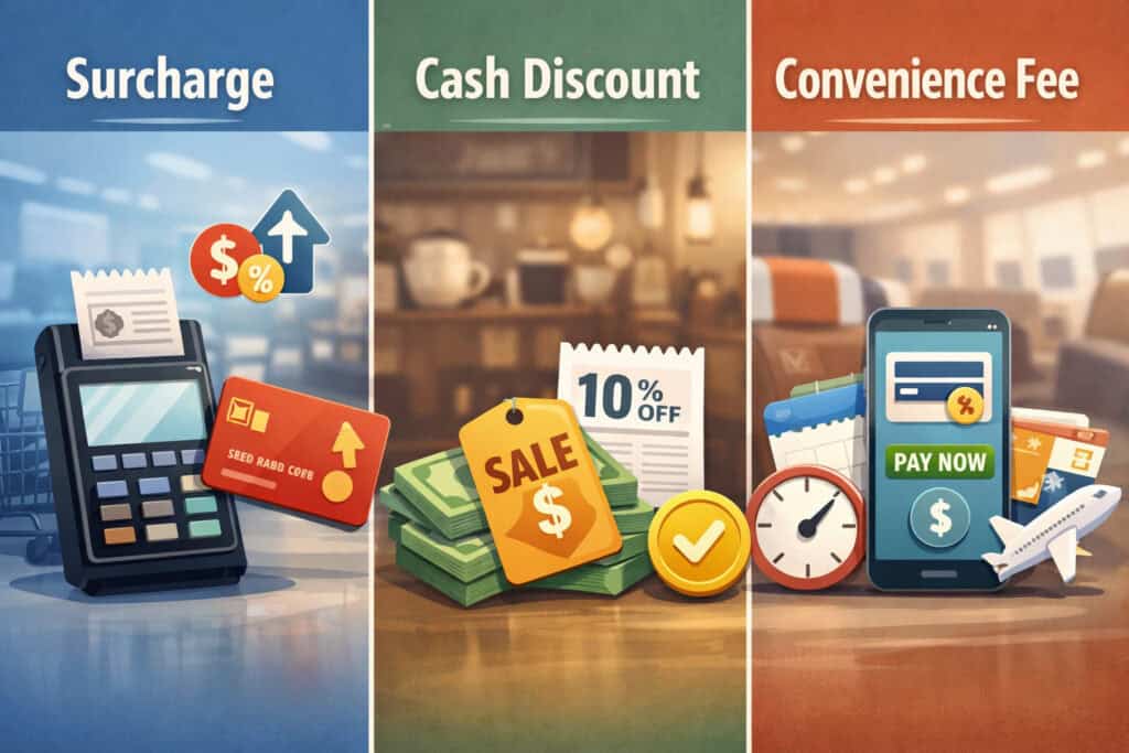 Key Definitions: Surcharge vs Cash Discount vs Convenience Fee