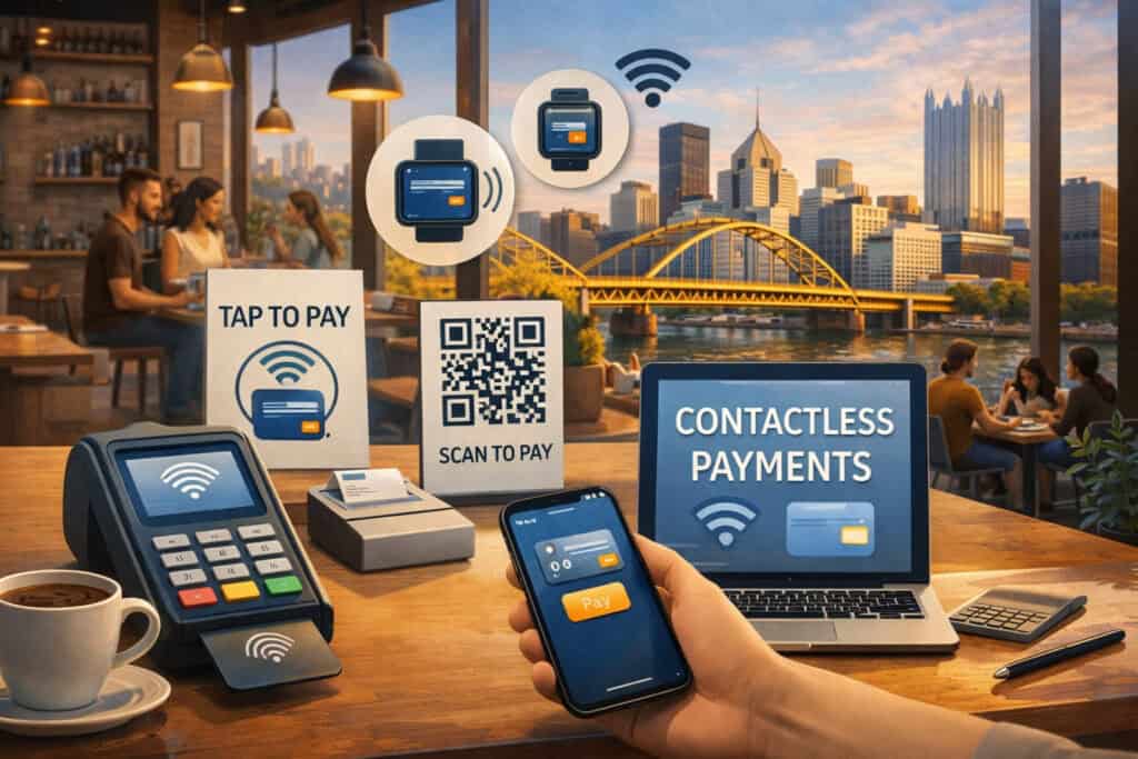 Setting Up Contactless Payments for Downtown Pittsburgh Cafes