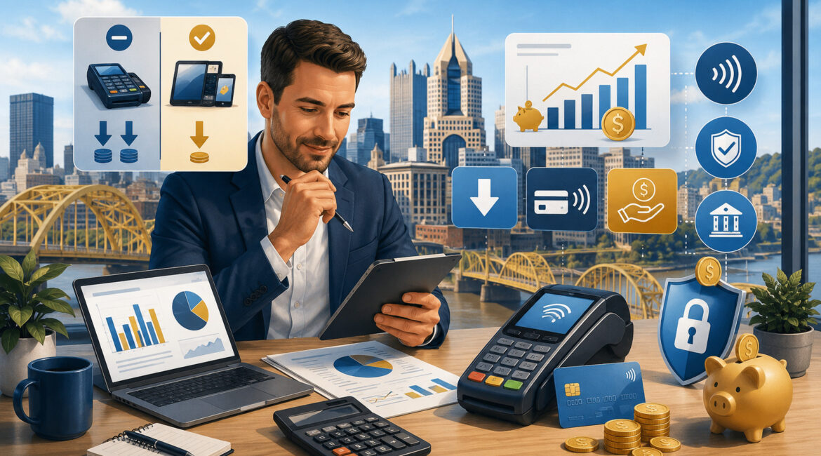 Pittsburgh business owner reviewing payment savings strategies