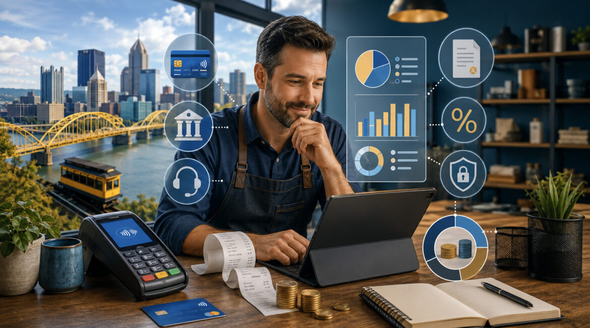 Pittsburgh business owner reviewing payment processing costs